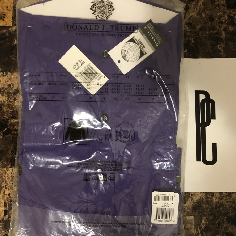 Donald J. Trump Signature Collection Dress Shirt - Picture 3 of 3